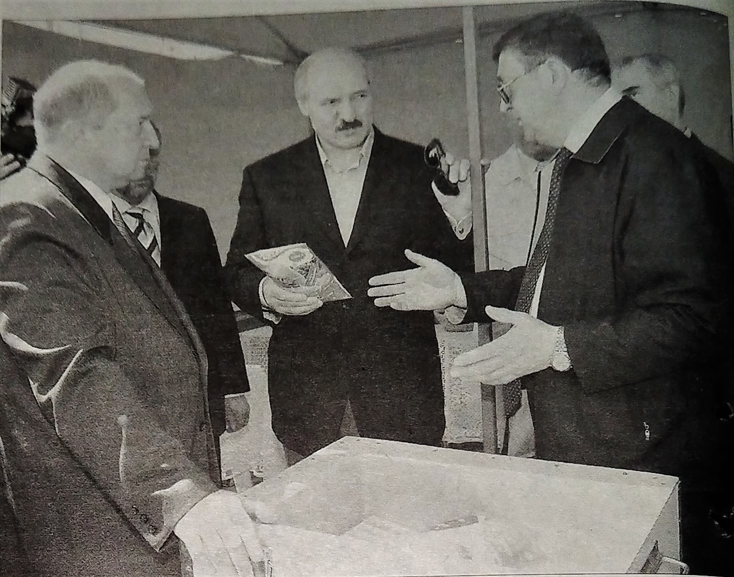 Президент Республики Беларусь А. Г. Лукашенко на КСУП Краснооктябрьский, Буда-Кошелевский район, 2007 год
