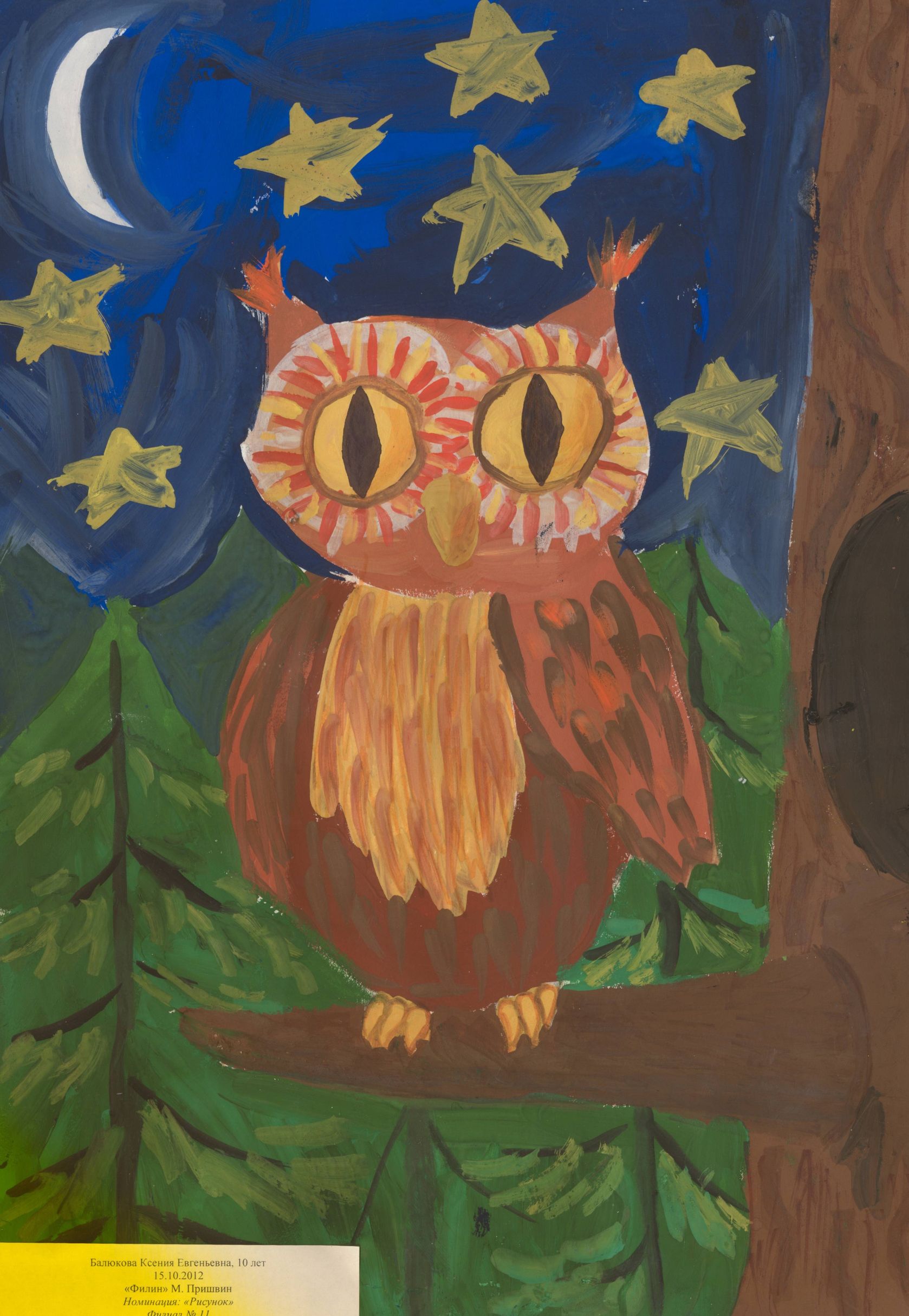 Балюкова Ксения Евгеньевна || Пришвин М.М. «Филин»