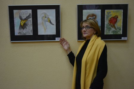 «Птицы нашего края» – выставка акварельных работ и декоративно-прикладного творчества.
