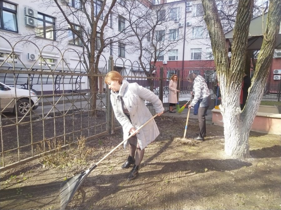 Участие в общегородском субботнике
